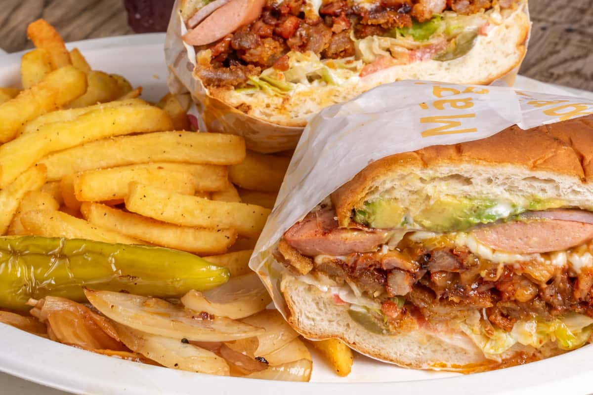 torta cubana with fries
