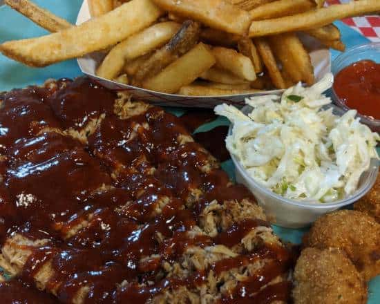 Olde Smokehouse BBQ Plate Angry Ales Neighborhood Restaurant
