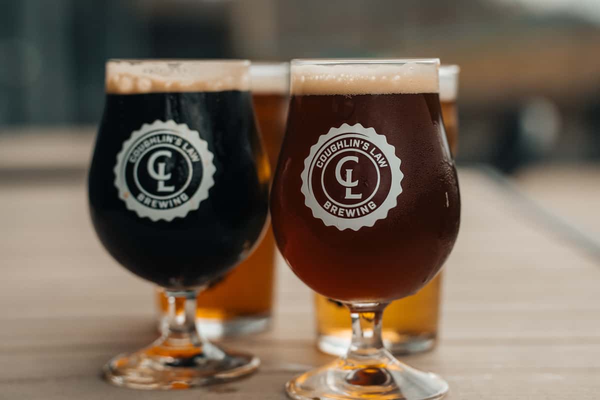 House brewed craft beer at Coughlin's Law Mount Washington Pittsburgh