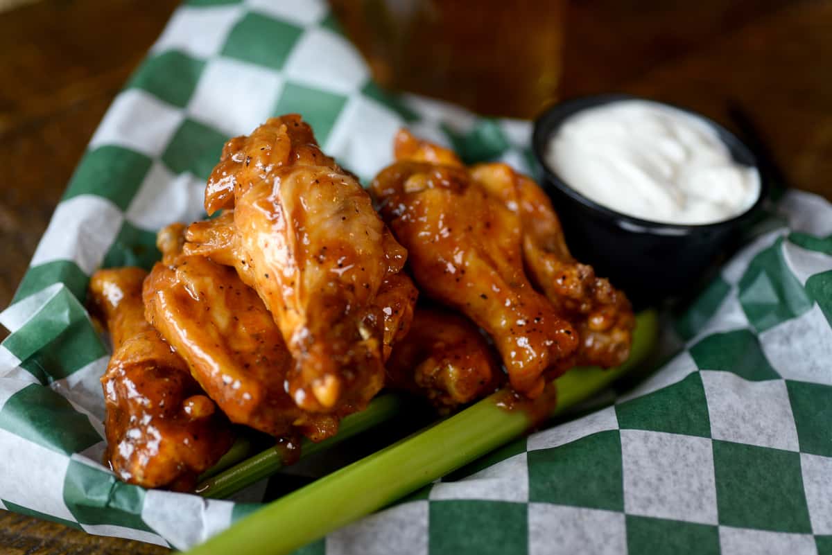 Spicy Apricot Wings TakeOut Hail Mary's