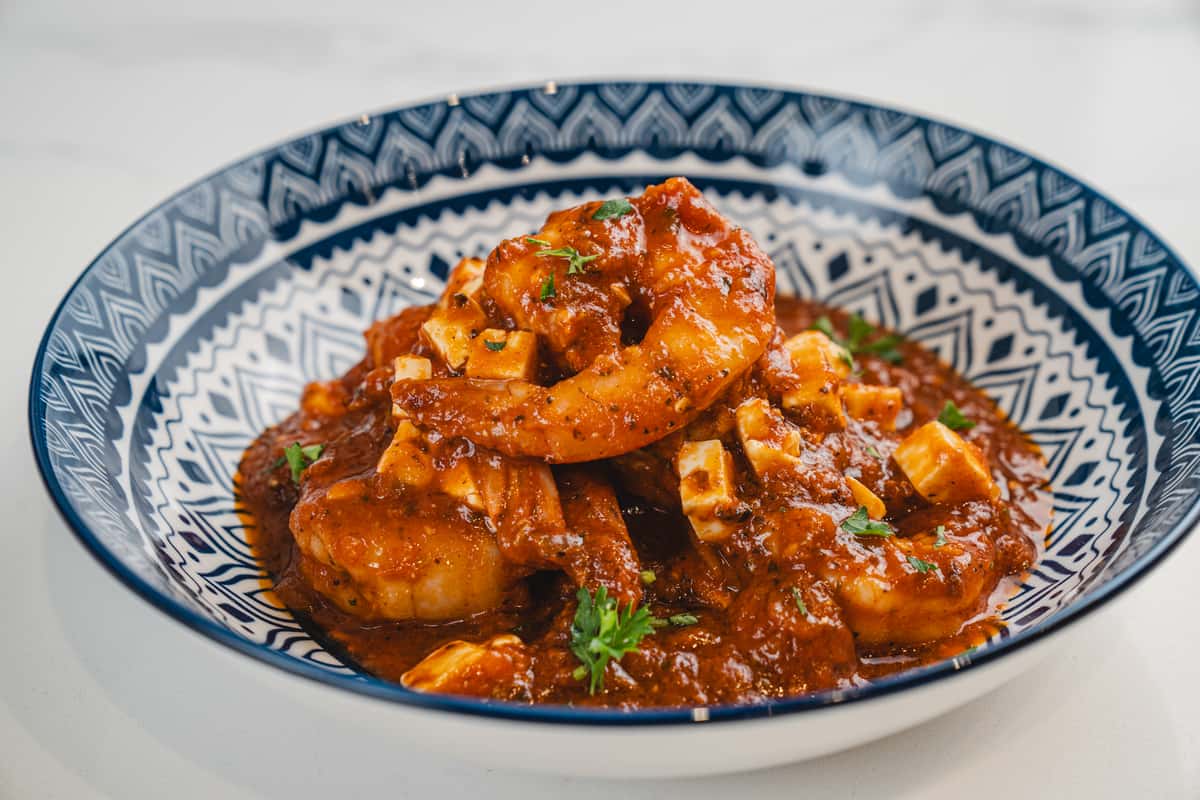 Shrimp Saganaki for dine in, delivery or take out