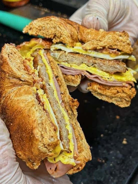 Turkey, Sausage, Egg & Cheese