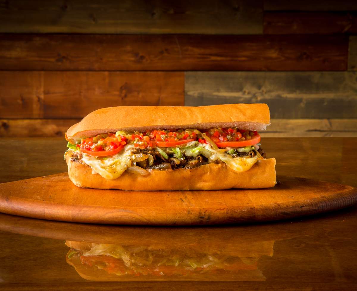 half cheesesteak sub