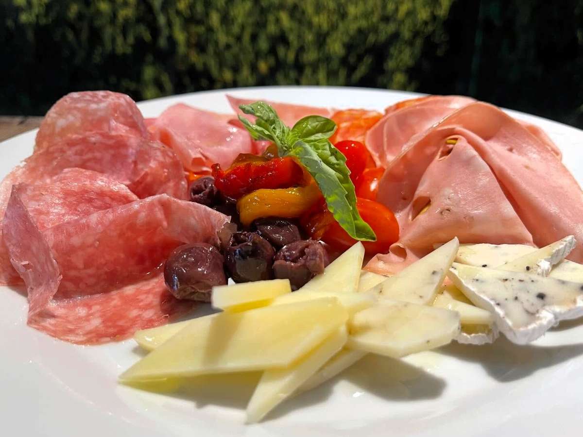 A close up of an Italian Dish