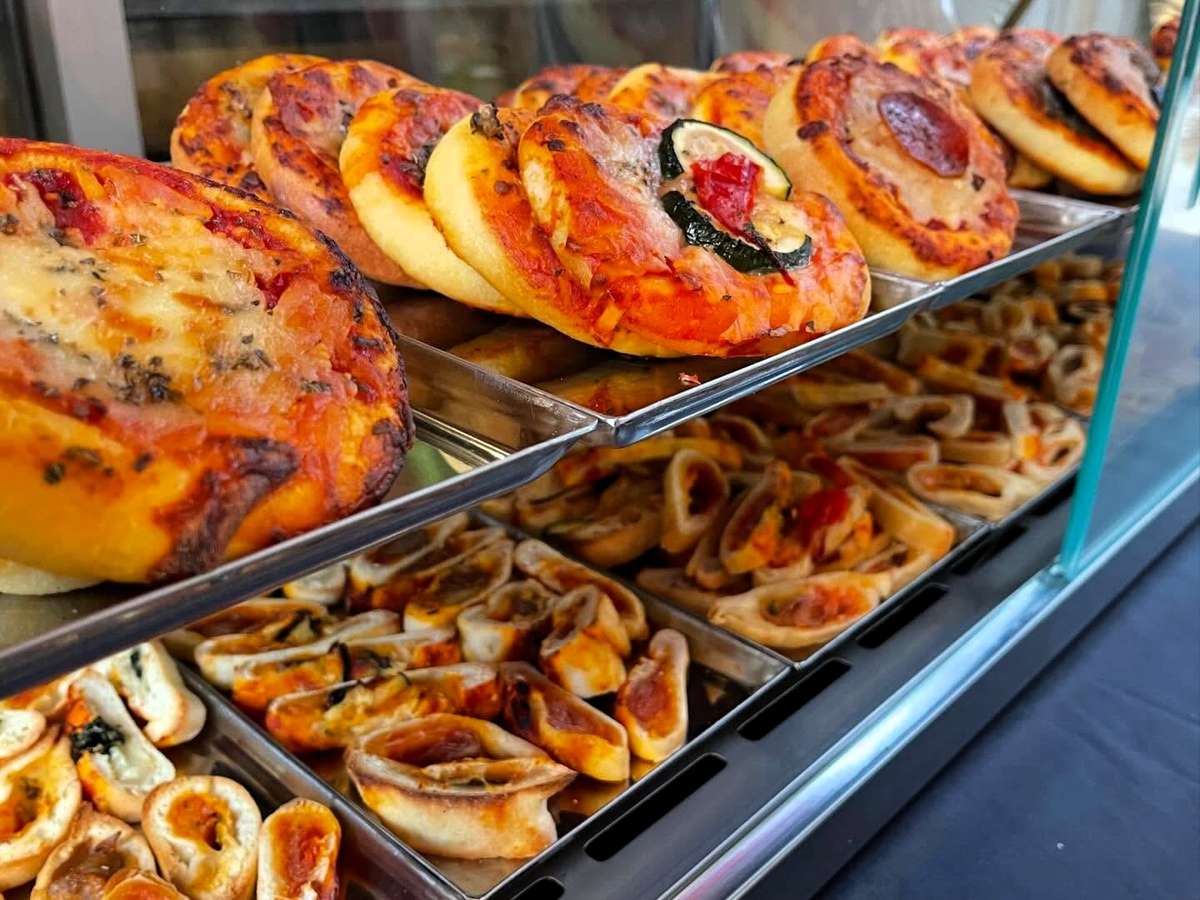 Display case of Italian Food