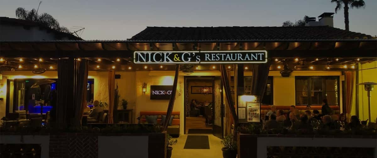 facade of nick & g's restaurant