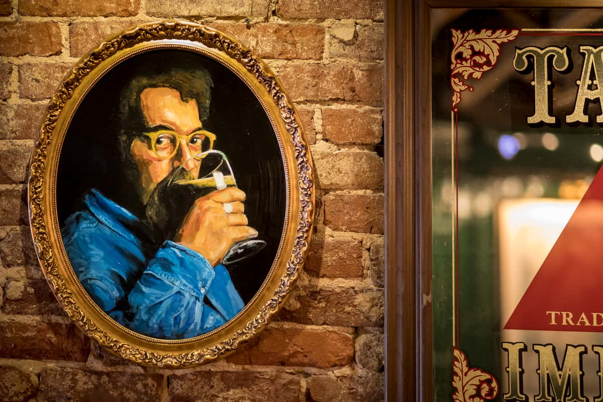 portrait drinking beer