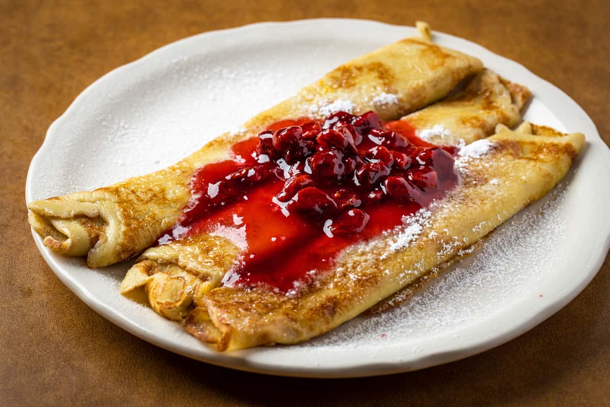 cherry crepes