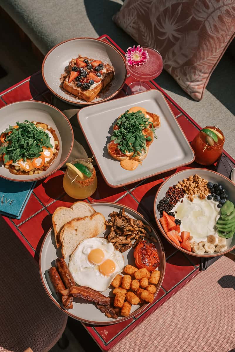 Overview food shot