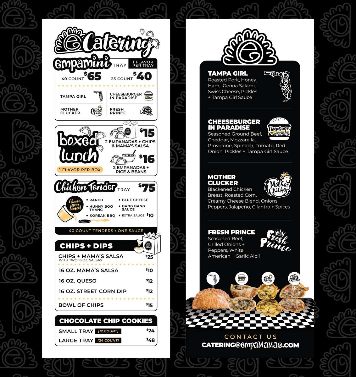 New Cater Menus