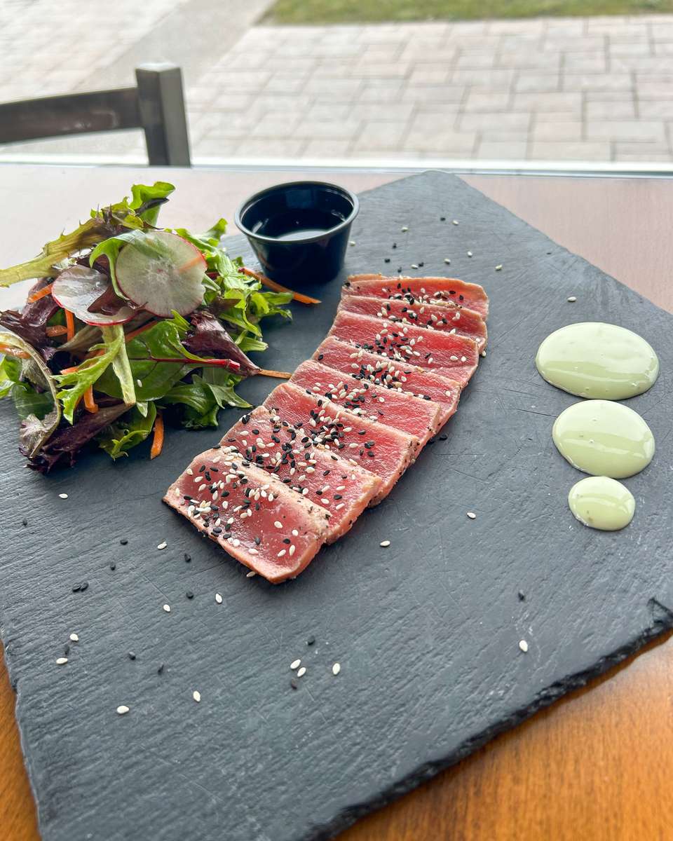 Sashimi Crusted Ahi Tuna Crusted Seared Tuna Steak With Sesame