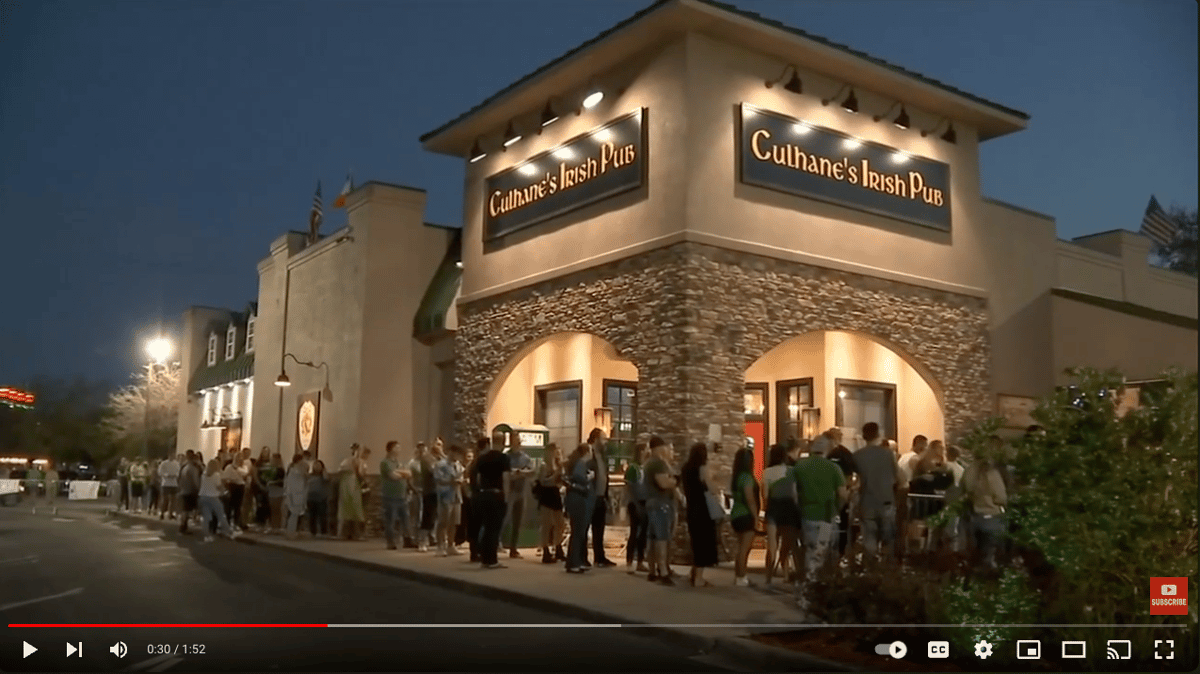 Big St. Patty's Turnout at Culhane's