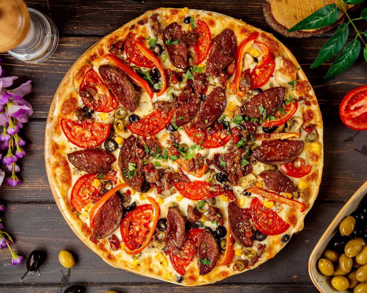top-view-sausage-pizza-with-tomato-red-bell-pepper-cheese-top-view
