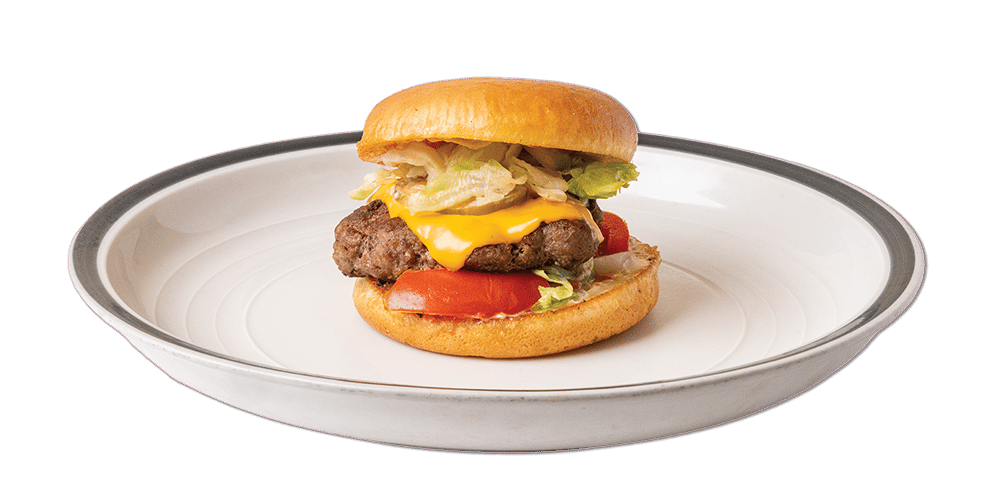 Nick's homemade burger
