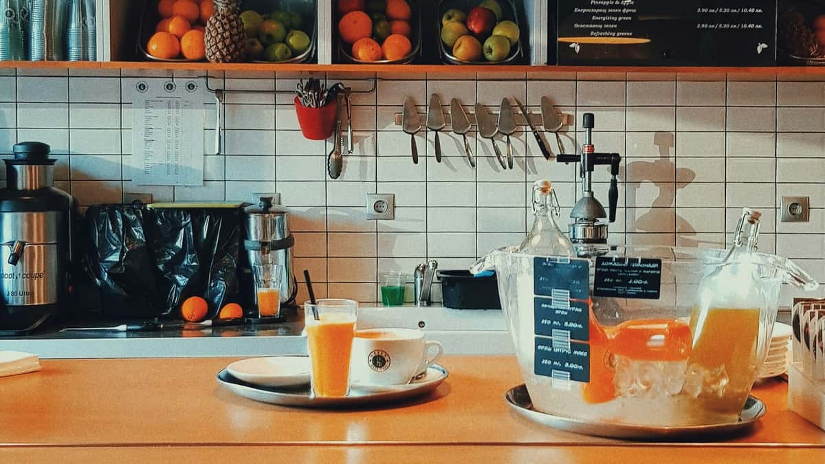 Deli kitchen interior