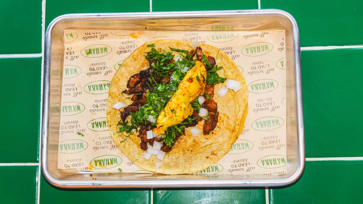 TACO de Trompo al pastor - Wahaka Dunwoody - Taco restaurant in GA, image size:1200x674