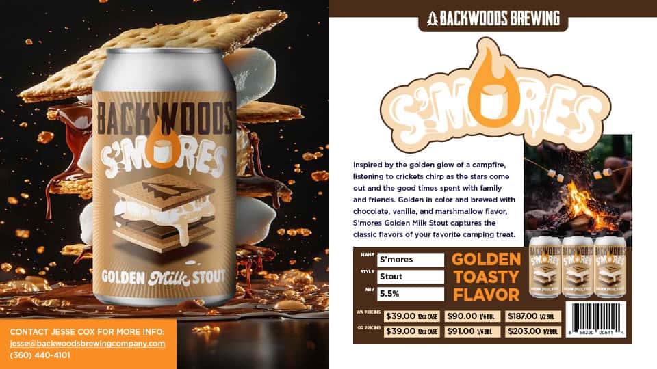 Backwoods Brewing S'mores Milk Stout