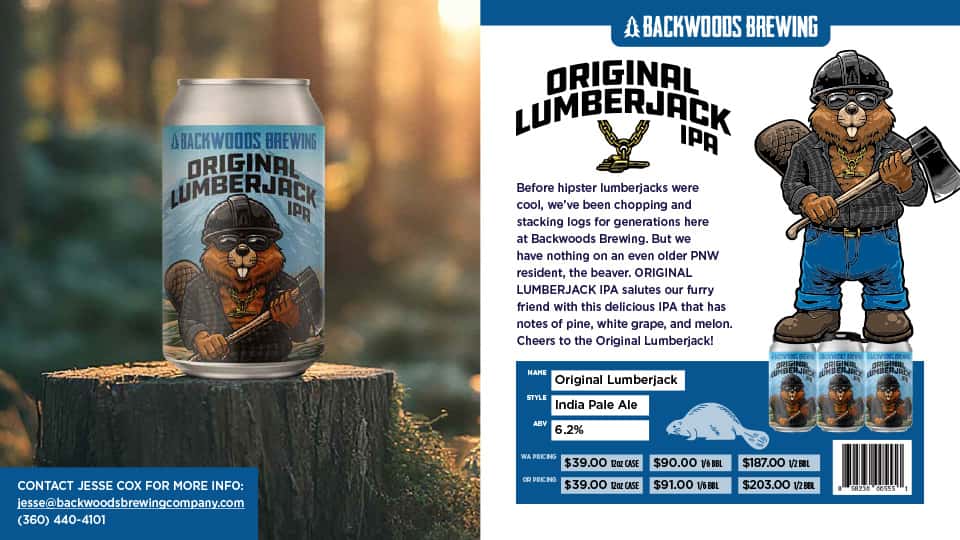 Backwoods Brewing Original Lumberjack IPA Sell Sheet