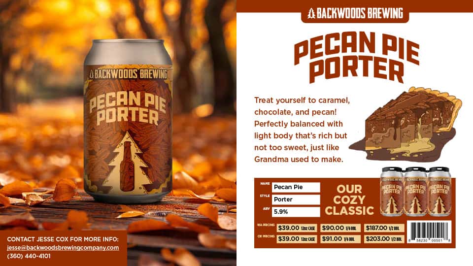 Backwoods Brewing Pecan Pie Porter Sell Sheet