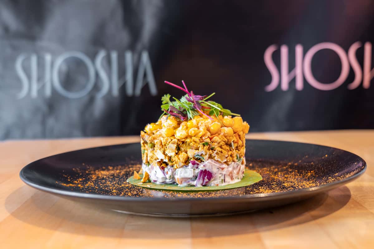 Smoky Pulled Chickens Corn Chaat