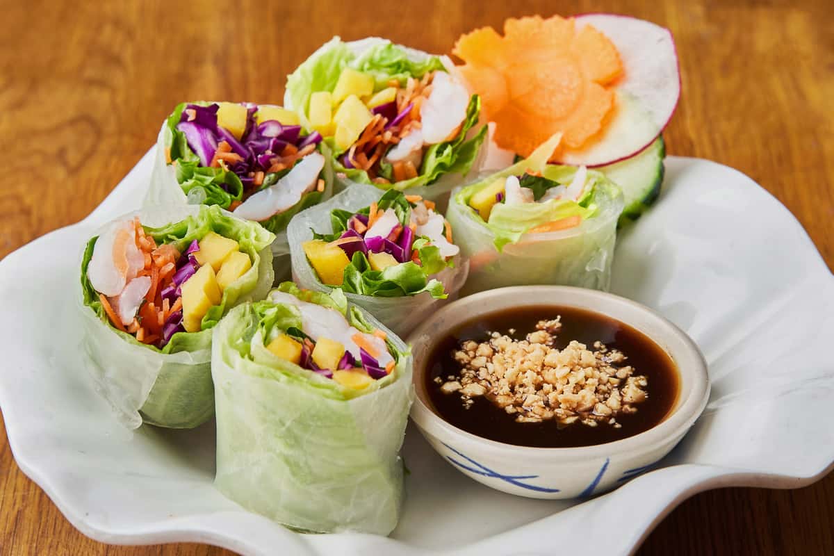 Fresh Summer Roll Zoob Zib Thai Authentic Noodle Bar Thai