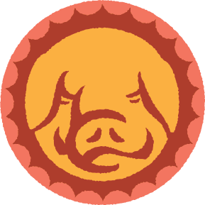 Pig circle logo