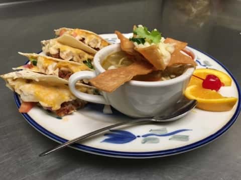 soup in a tea cup