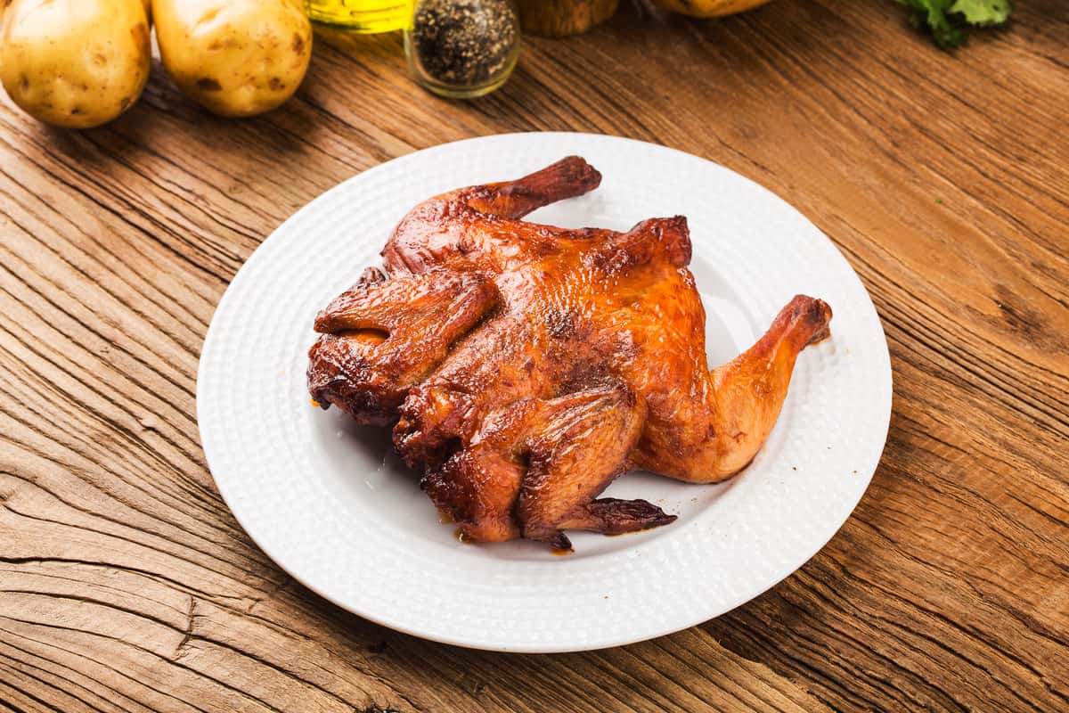 roasted spatchcocked chicken