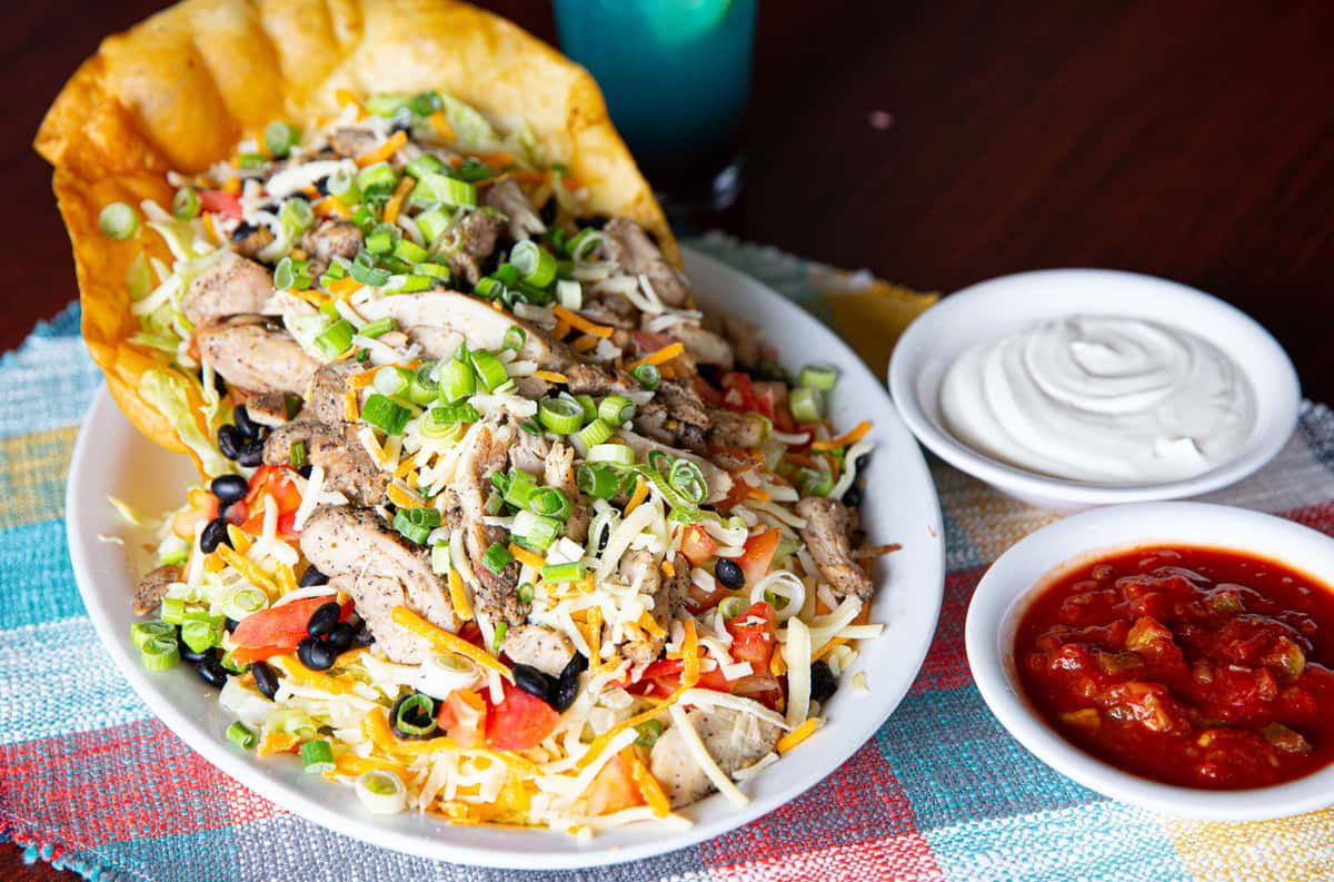 taco salad with chicken