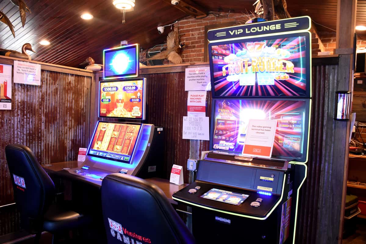Machines in gaming room