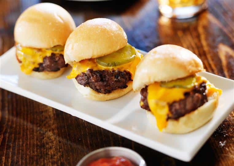 mini cheeseburger sliders