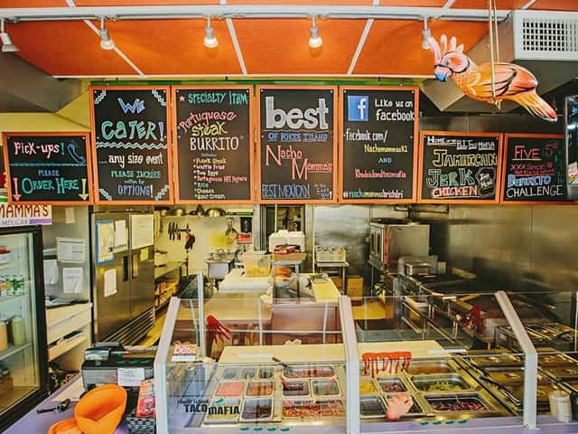 inside of nacho mamma's