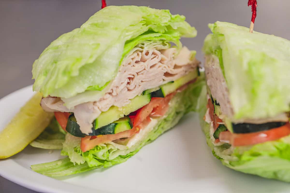 lettuce wrap sandwich
