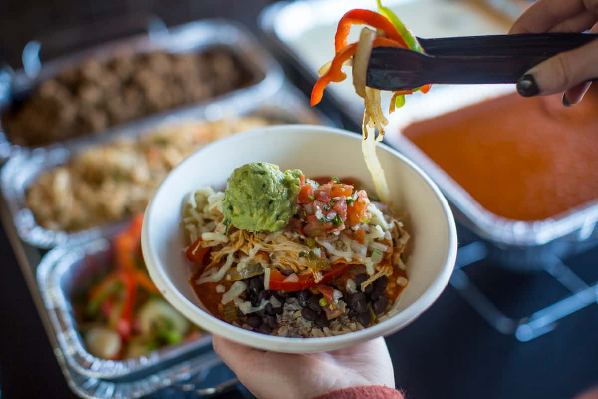 Serving bowl bar