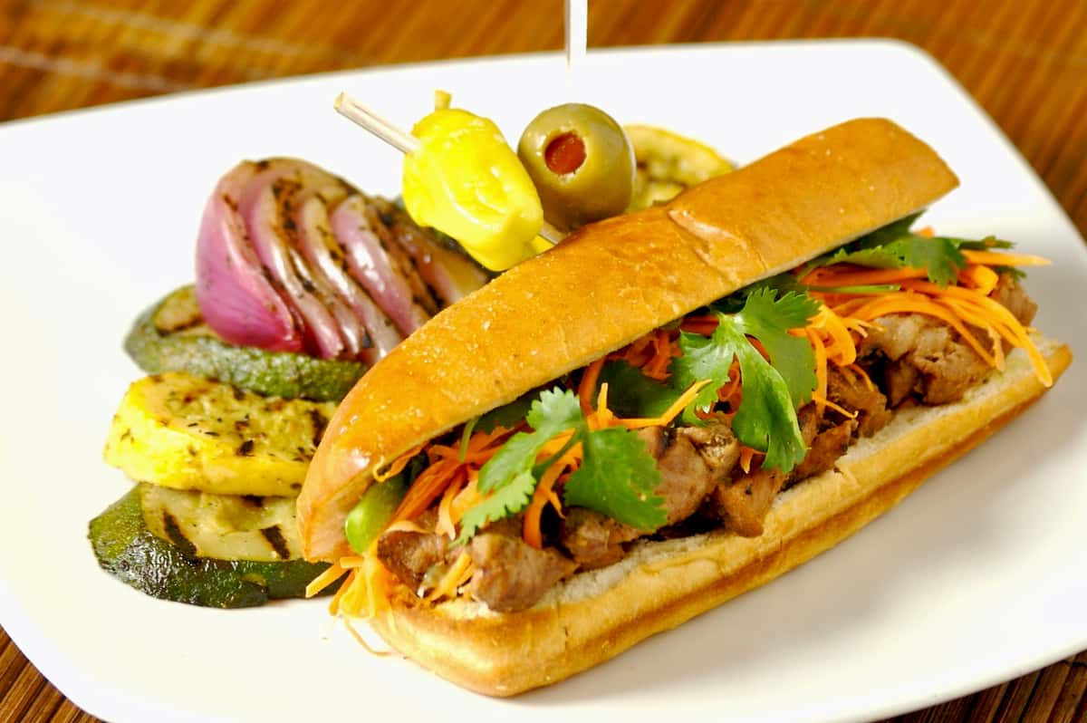 Lemongrass BBQ Pork Sandwich