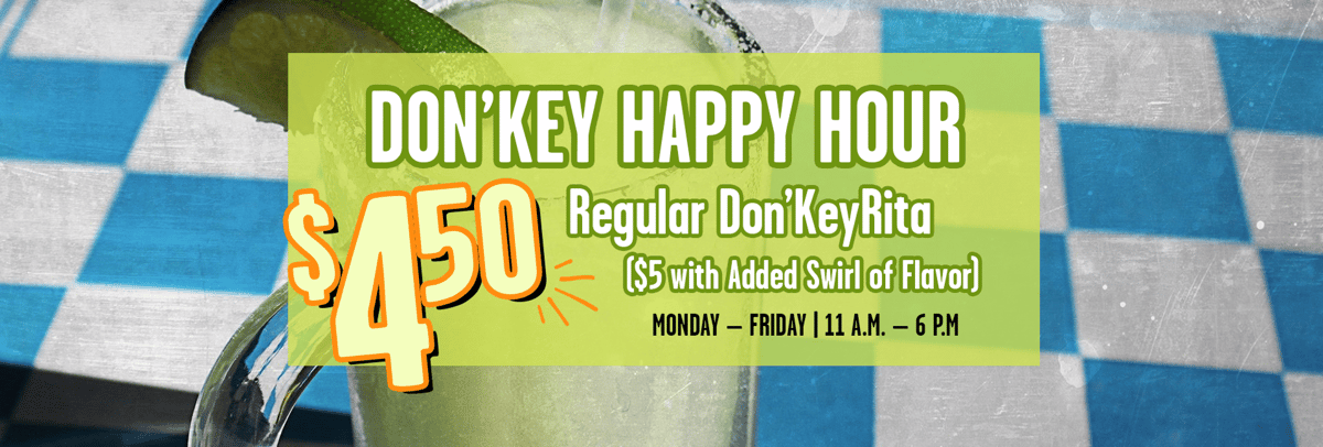happy hour 4.50 margs