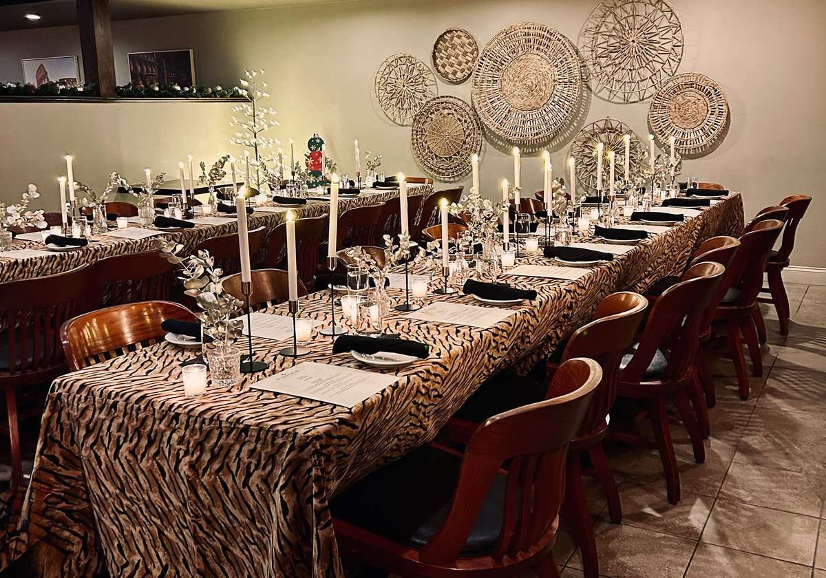 decorated table