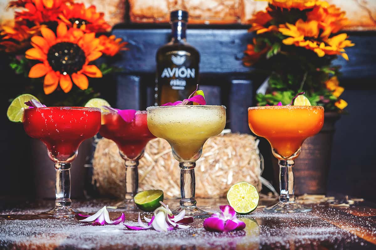 colorful cocktails