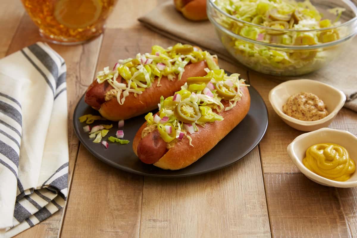 Hot Dog with topping