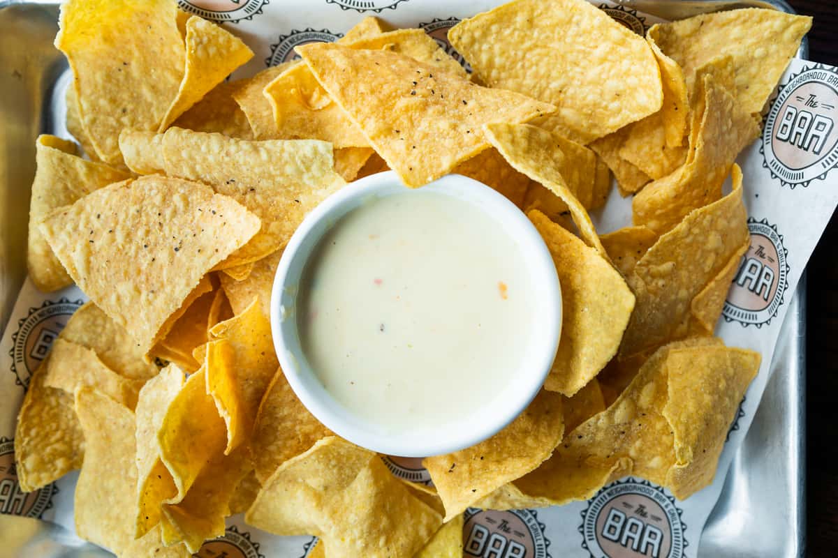 queso with chips