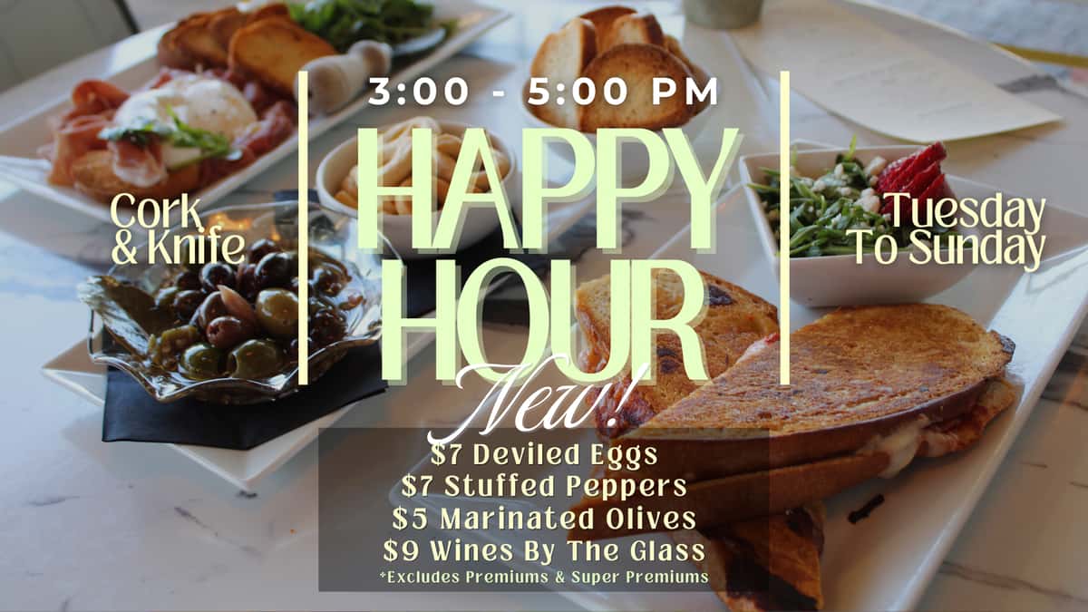 Happy hour details
