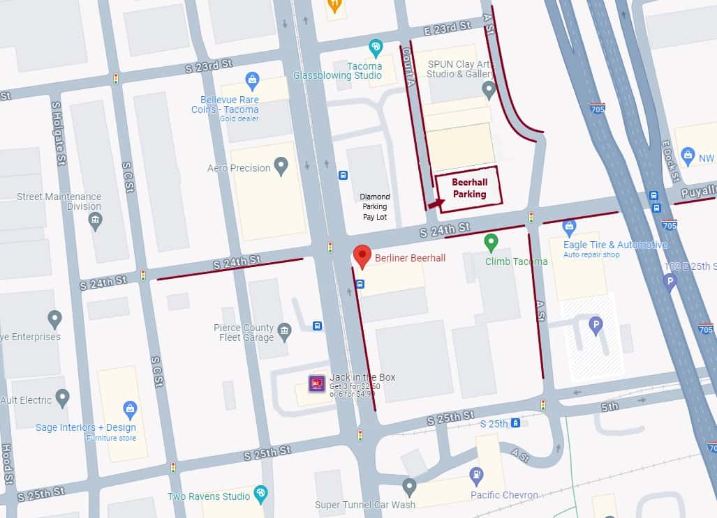 Berliner Beerhall Parking Map