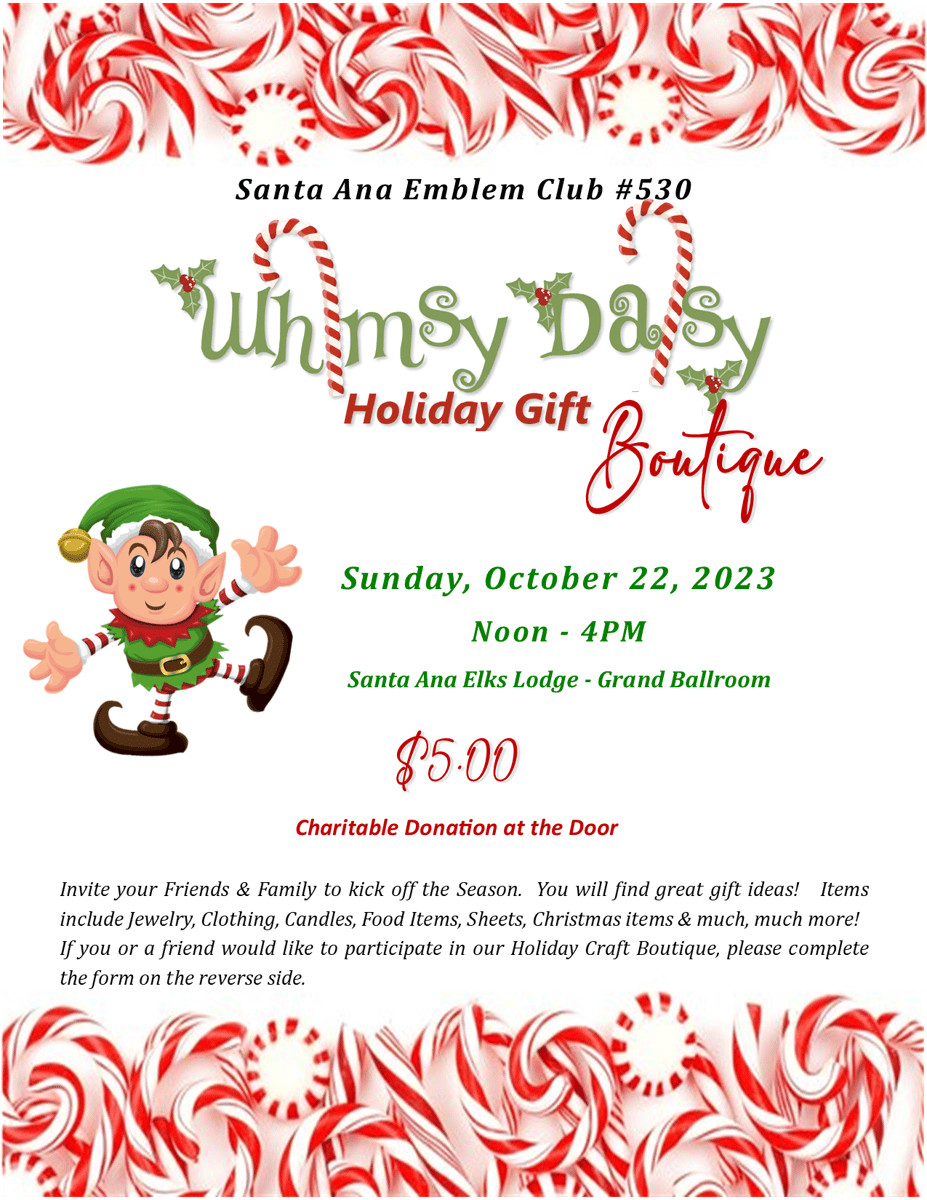 HOLIDAY BOUTIQUE 10-1-23