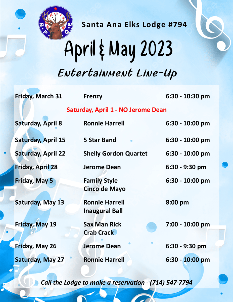 APRIL ENTERTAINMENT 