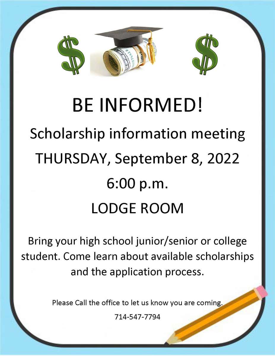 scholarship info meeting 