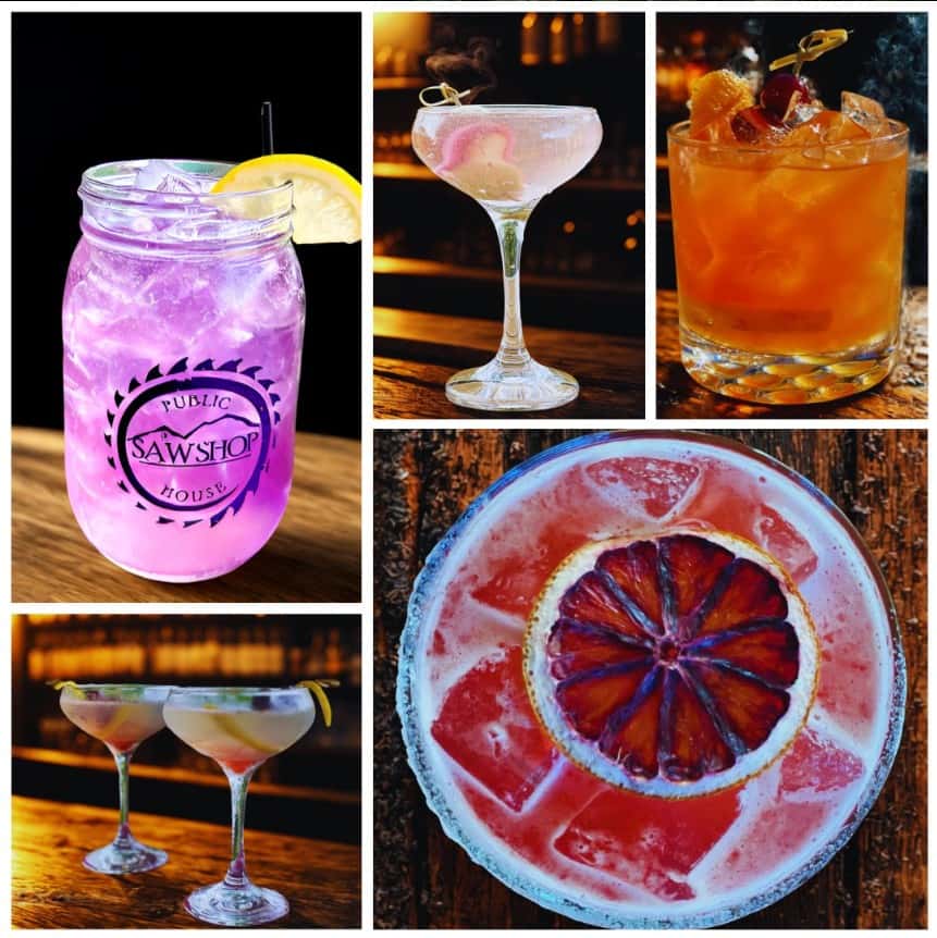 Saw Shop Bar Collage