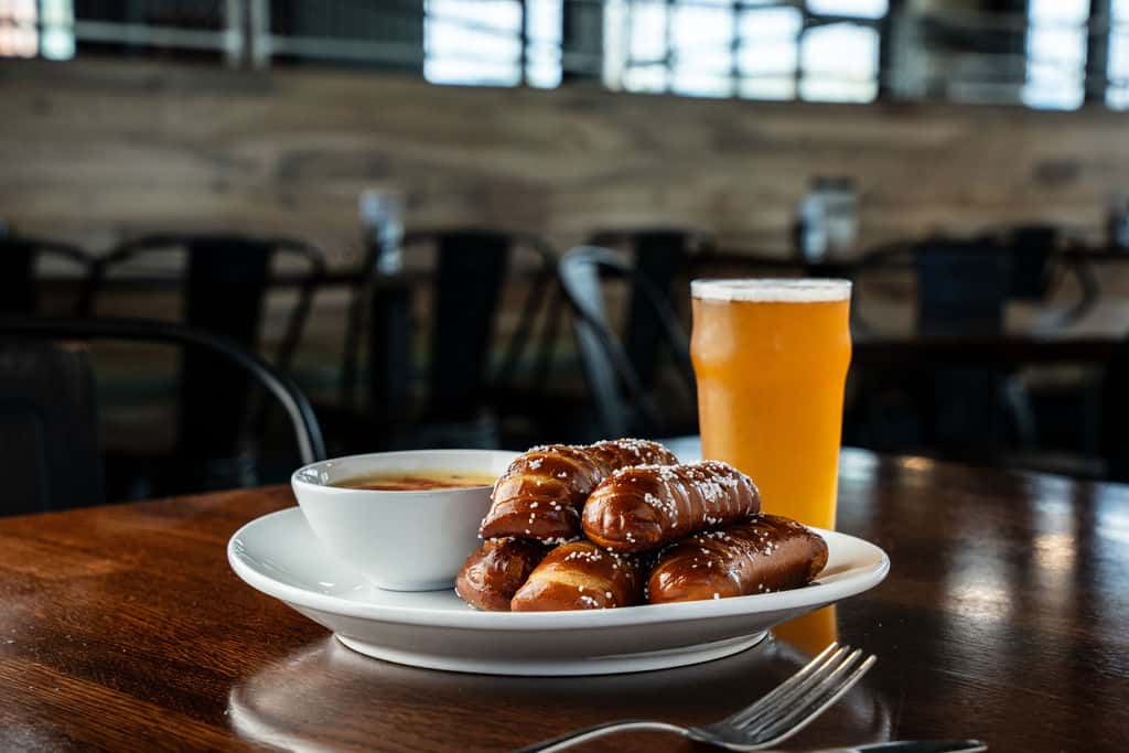 Bavarian Pretzels + Draft Beer