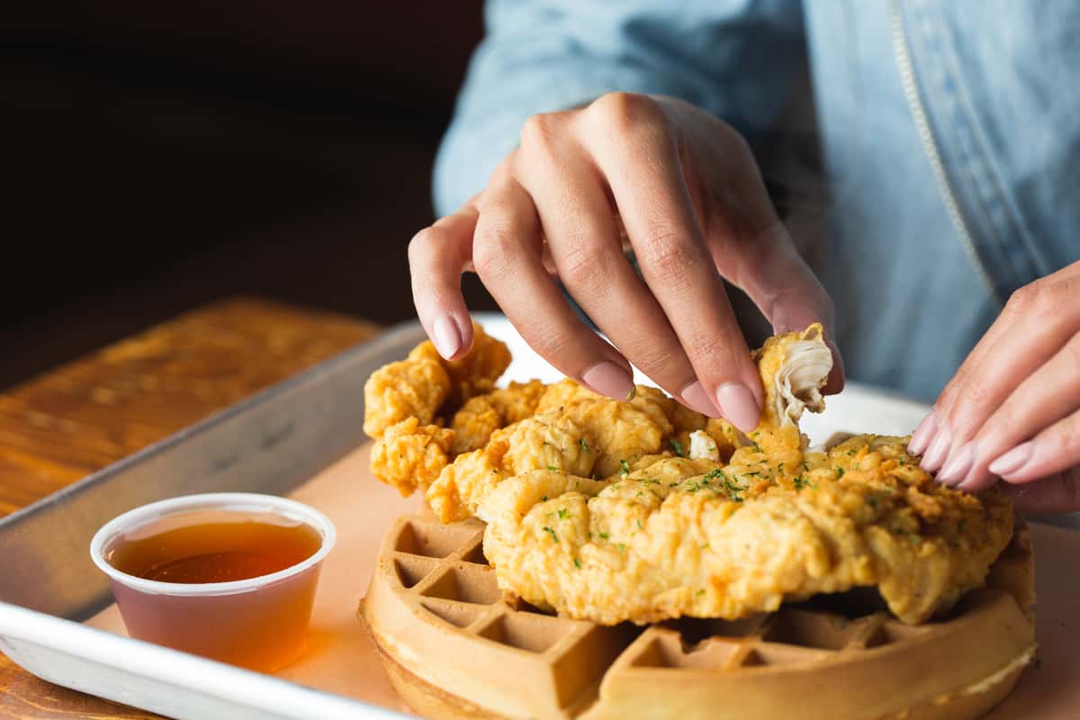 Chicken and waffle