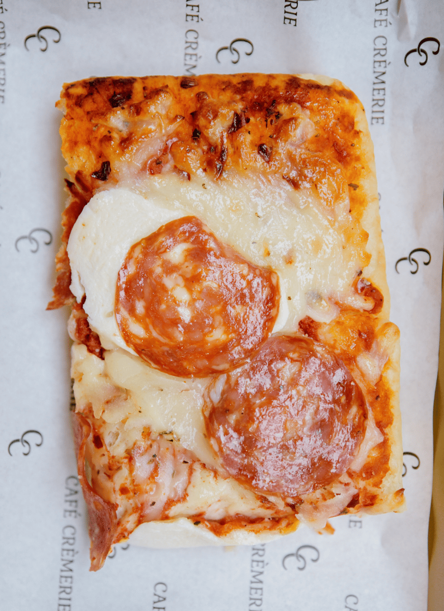 Pepperoni Pizza Snack in Chicago by Café Crèmerie