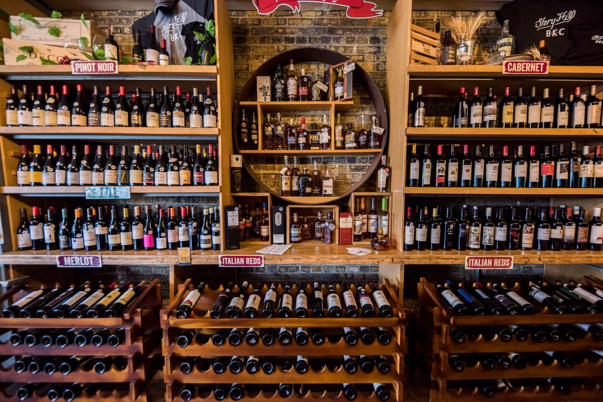 Bottle Shop inside Story Hill BKC